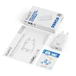 EWENT EW1310 Cargador rápido USB-C 20W Tec.Ganfast EWENT EW1310 Cargador rápido USB-C 20W Tec.Ganfast