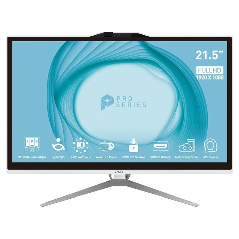 MSI Pro AP222T-435EU G7400 4GB 128 W11P 22" tac.B MSI Pro AP222T-435EU G7400 4GB 128 W11P 22" tac.B