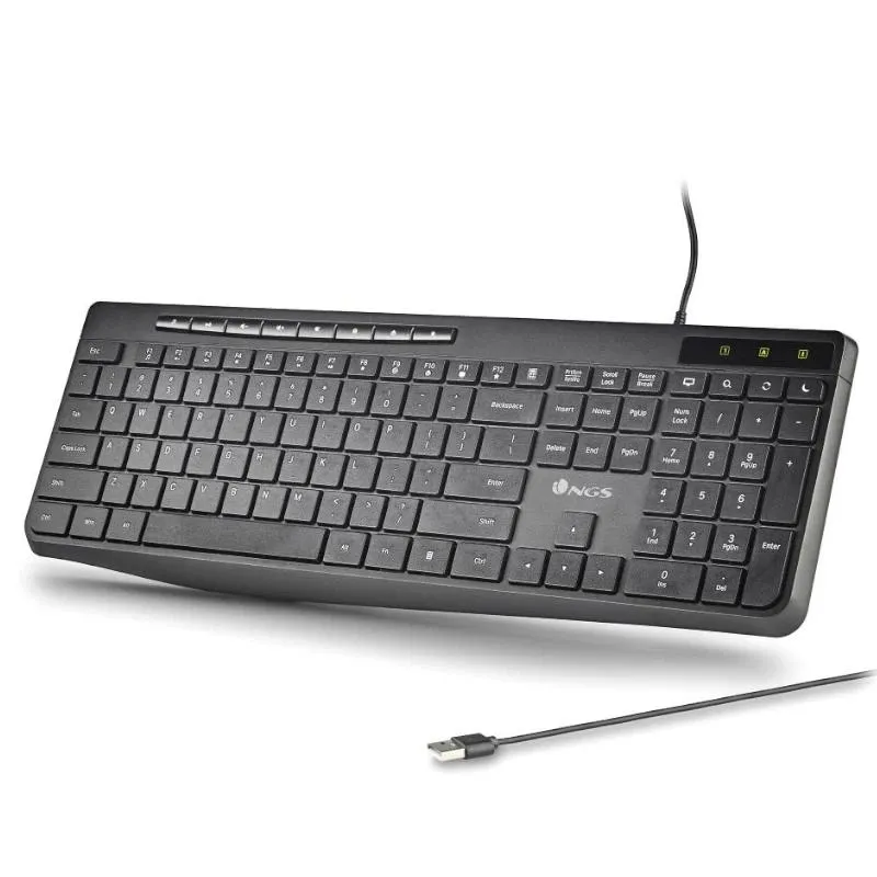 NGS Teclado USB SPECTRA Ultra Slim Silen. USB-A
