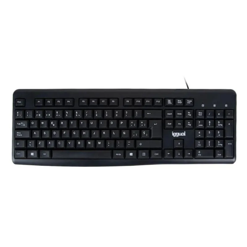 iggual Teclado estándar CK-BASIC2-105T negro iggual Teclado estándar CK-BASIC2-105T negro