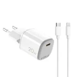Celly Cargador Gan 1C 20w+ C A Light + Cable
