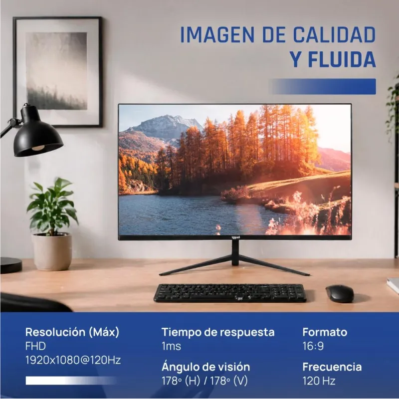 iggual Monitor 27" IPS 1ms FHD 120Hz VGA HDMI MM iggual Monitor 27" IPS 1ms FHD 120Hz VGA HDMI MM
