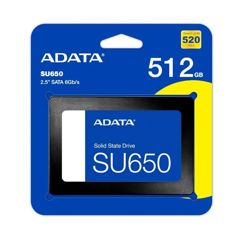 ADATA SSD Ultimate SU650 512GB 3D NAND 2,5" SATA3