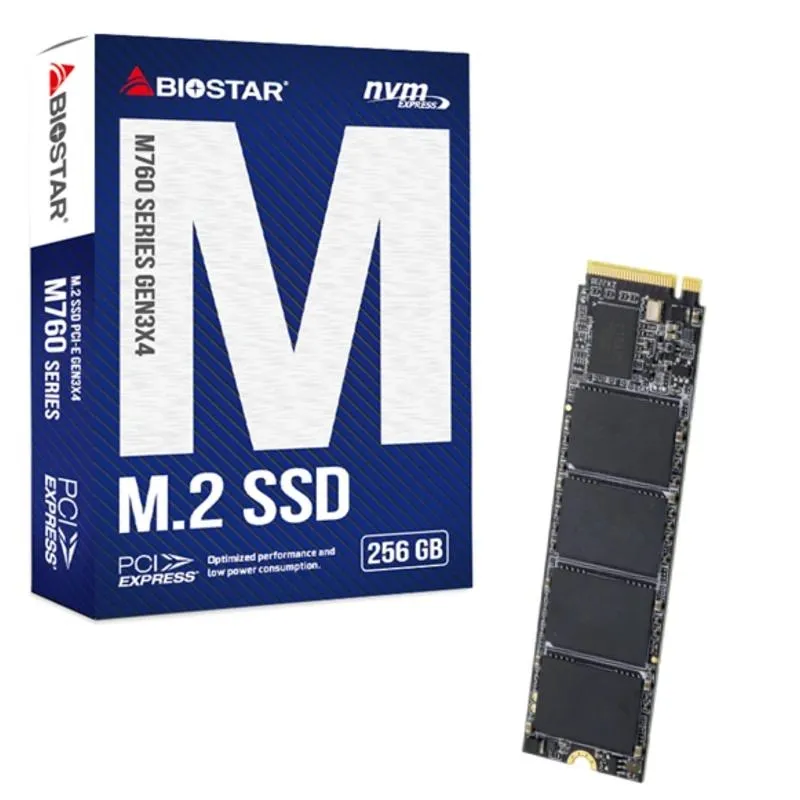 Biostar SSD M760 256Gb Pcie Gen3x4 NVMe 1.3