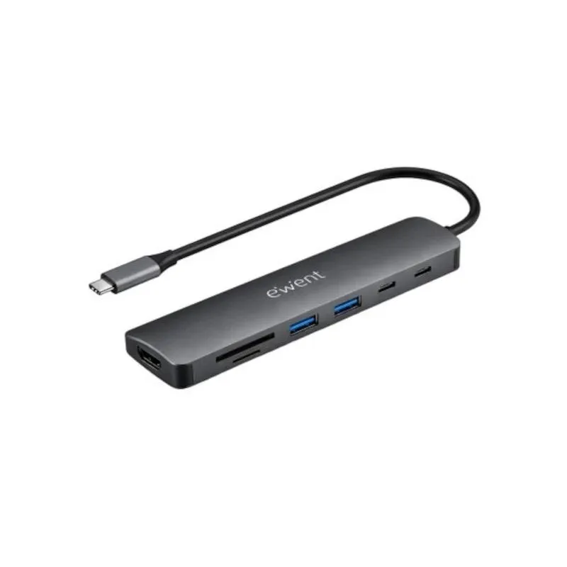 EWENT DOCKING MULTIPUERTO USB-C 7 en 1 HDMI 4K EWENT DOCKING MULTIPUERTO USB-C 7 en 1 HDMI 4K
