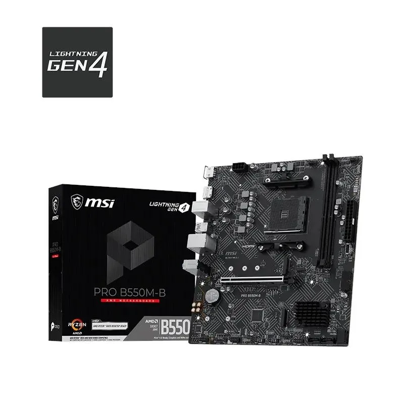 MSI Placa Base PRO B550M-B mATX AM4 MSI Placa Base PRO B550M-B mATX AM4