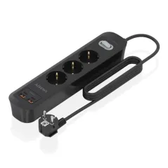 Aisens Regleta 3 tomas interruptor PD 2xUSBC 2xUSB