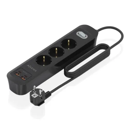 Aisens Regleta 3 tomas interruptor PD 2xUSBC 2xUSB
