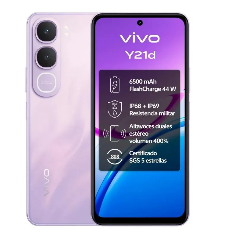 VIVO Y21d 5G 6.68" 4Gb(+4) 128Gb IP69 Lavanda Purp