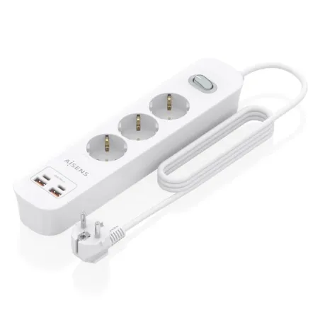 Aisens Regleta 3 tomas interruptor PD 2xUSBC 2xUSB