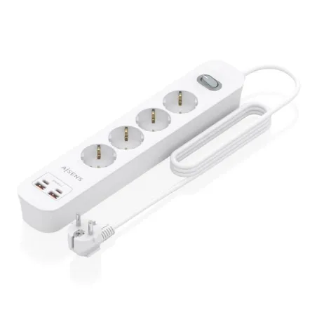 Aisens Regleta 4 tomas interruptor PD 2xUSBC 2xUSB