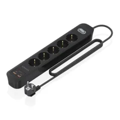 Aisens Regleta 5 tomas interruptor PD 2xUSBC 2xUSB