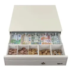 iggual Cajón portamonedas IRON-30W 42cm 5+5 blanco