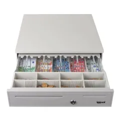 iggual Cajón Portamonedas IRON-50W 42cm 5+8 blanco