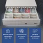 iggual Cajón Portamonedas IRON-50W 42cm 5+8 blanco