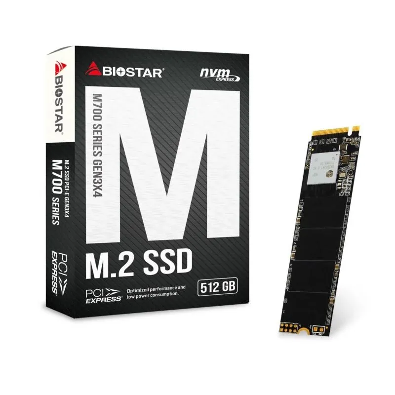 Biostar SSD M710 512Gb Pcie Gen3x4 NVMe 1.3 Biostar SSD M710 512Gb Pcie Gen3x4 NVMe 1.3
