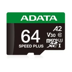 ADATA Speed Plus microSDXC UHS-I 64GB U3 V30 A2