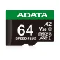 ADATA Speed Plus microSDXC UHS-I 64GB U3 V30 A2 ADATA Speed Plus microSDXC UHS-I 64GB U3 V30 A2