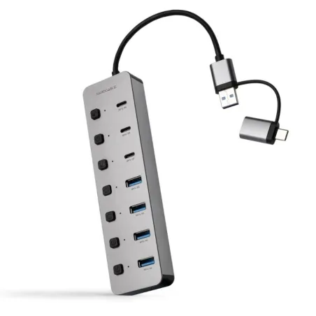 Nanocable Hub USB-C/A 4xUSB-A+3USB-C+USB-C 5V